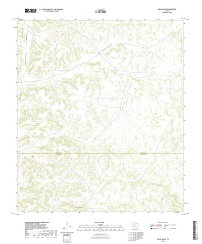 United States Geological Survey Indian Draw, TX (2022, 24000-Scale) digital map