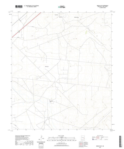 United States Geological Survey Indian Flats, NM (2020, 24000-Scale) digital map