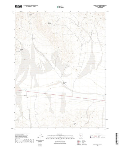 United States Geological Survey Indian Head Peak, NV (2021, 24000-Scale) digital map