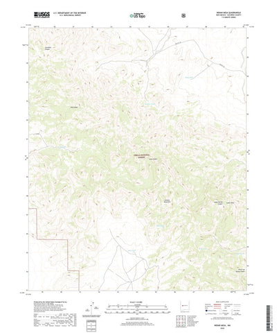 United States Geological Survey Indian Mesa, NM (2020, 24000-Scale) digital map