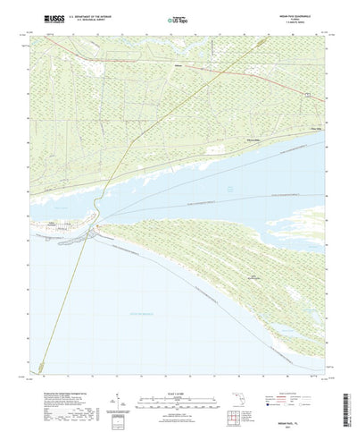 United States Geological Survey Indian Pass, FL (2021, 24000-Scale) digital map