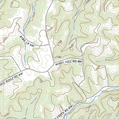 United States Geological Survey Indian Valley, VA (2022, 24000-Scale) digital map