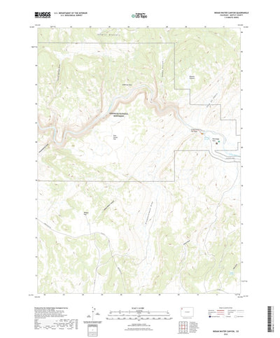 United States Geological Survey Indian Water Canyon, CO (2022, 24000-Scale) digital map