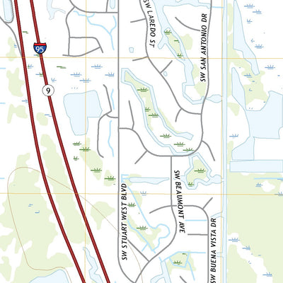 United States Geological Survey Indiantown NW, FL (2021, 24000-Scale) digital map