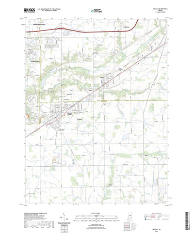 United States Geological Survey Ingalls, IN (2022, 24000-Scale) digital map