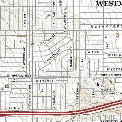 United States Geological Survey Inglewood, CA (2021, 24000-Scale) digital map