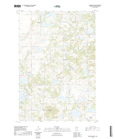 United States Geological Survey Inspiration Peak, MN (2022, 24000-Scale) digital map