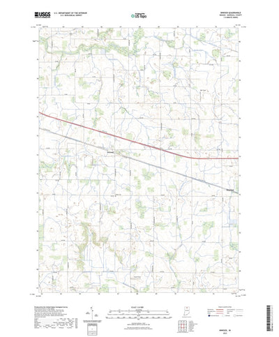 United States Geological Survey Inwood, IN (2022, 24000-Scale) digital map