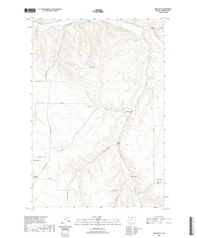 United States Geological Survey Ione South, OR (2020, 24000-Scale) digital map