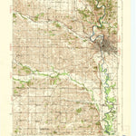 United States Geological Survey Iowa City, IA (1938, 62500-Scale) digital map