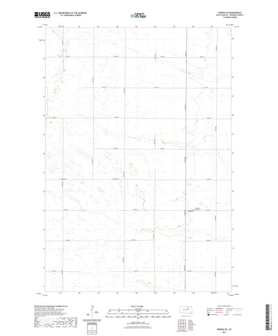 United States Geological Survey Ipswich SE, SD (2021, 24000-Scale) digital map