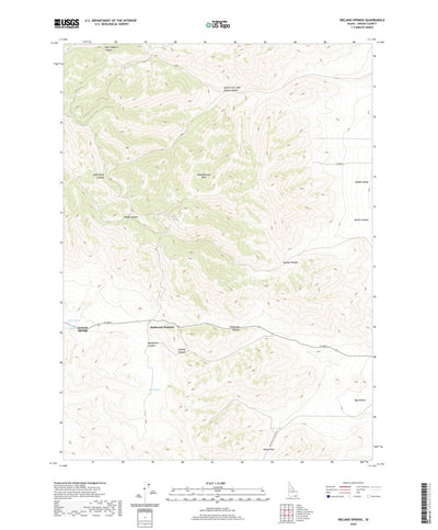 United States Geological Survey Ireland Springs, ID (2020, 24000-Scale) digital map