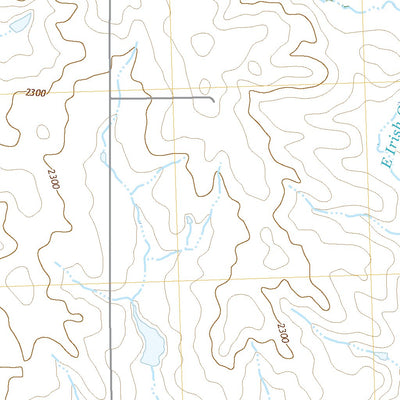 United States Geological Survey Irish Creek SE, SD (2021, 24000-Scale) digital map