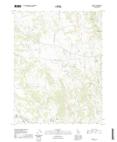 United States Geological Survey Irish Hill, CA (2021, 24000-Scale) digital map