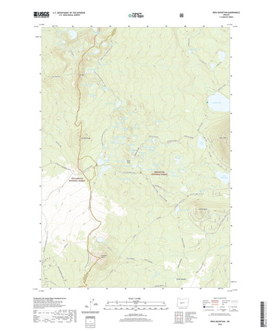 United States Geological Survey Irish Mountain, OR (2020, 24000-Scale) digital map
