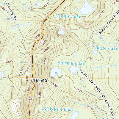 United States Geological Survey Irish Mountain, OR (2020, 24000-Scale) digital map