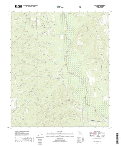 United States Geological Survey Iron Branch, LA (2020, 24000-Scale) digital map