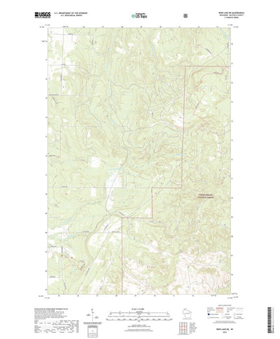 United States Geological Survey Iron Lake NE, WI (2022, 24000-Scale) digital map
