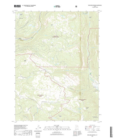United States Geological Survey Iron Mine Mountain, UT (2020, 24000-Scale) digital map
