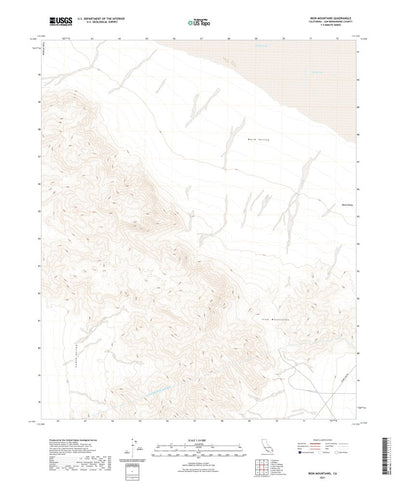 United States Geological Survey Iron Mountains, CA (2021, 24000-Scale) digital map