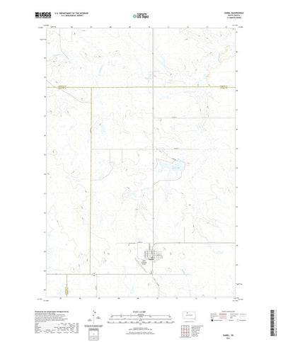 United States Geological Survey Isabel, SD (2021, 24000-Scale) digital map