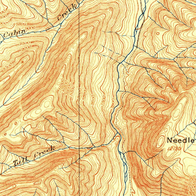 United States Geological Survey Ishawoda, WY (1895, 125000-Scale) digital map