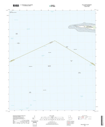 United States Geological Survey Isle au Pitre, LA (2020, 24000-Scale) digital map