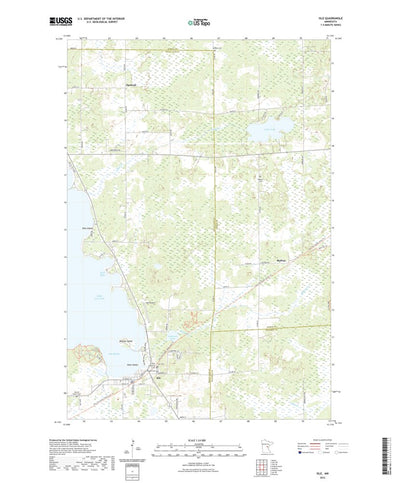 United States Geological Survey Isle, MN (2022, 24000-Scale) digital map