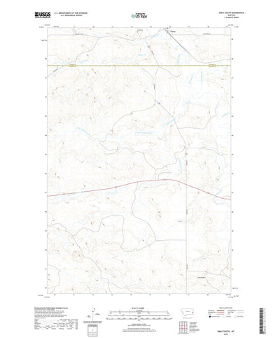 United States Geological Survey Ismay South, MT (2020, 24000-Scale) digital map