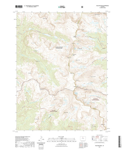 United States Geological Survey Isolation Peak, CO (2022, 24000-Scale) digital map