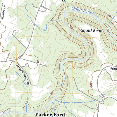 United States Geological Survey Isoline, TN (2022, 24000-Scale) digital map
