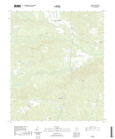 United States Geological Survey Jachin, AL (2020, 24000-Scale) digital map