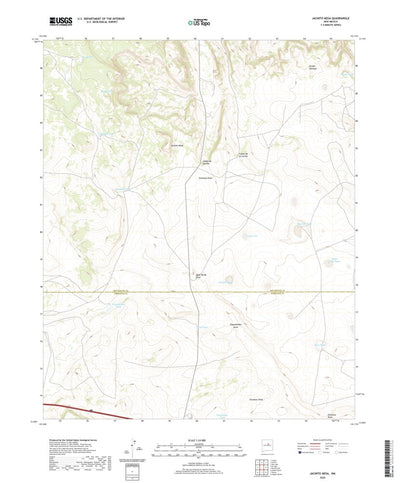 United States Geological Survey Jacinto Mesa, NM (2020, 24000-Scale) digital map