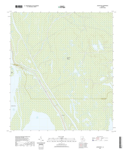 United States Geological Survey Jackass Bay, LA (2020, 24000-Scale) digital map
