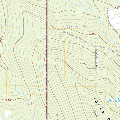 United States Geological Survey Jacks Backbone, CA (2022, 24000-Scale) digital map