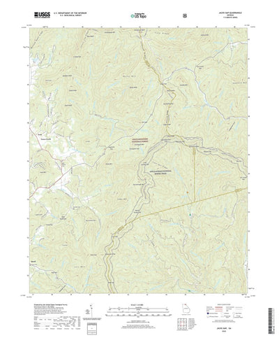 United States Geological Survey Jacks Gap, GA (2020, 24000-Scale) digital map