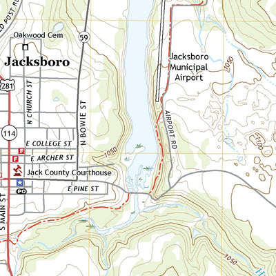 United States Geological Survey Jacksboro, TX (2022, 24000-Scale) digital map
