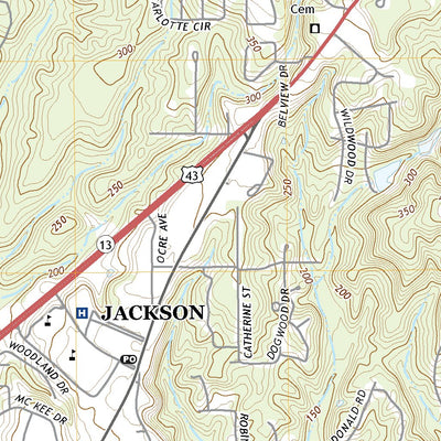United States Geological Survey Jackson, AL (2020, 24000-Scale) digital map