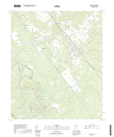 United States Geological Survey Jackson, SC (2020, 24000-Scale) digital map