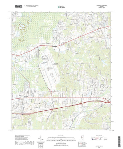United States Geological Survey Jackson SE, MS (2020, 24000-Scale) digital map