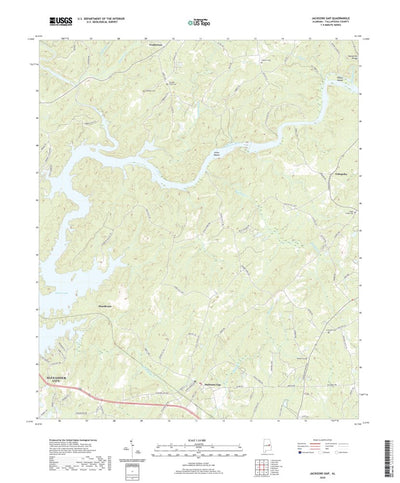 United States Geological Survey Jacksons Gap, AL (2020, 24000-Scale) digital map