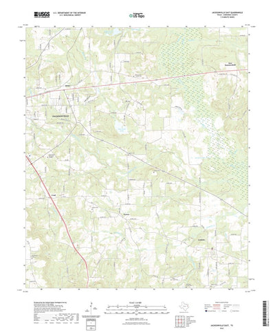 United States Geological Survey Jacksonville East, TX (2022, 24000-Scale) digital map