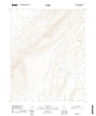 United States Geological Survey Jacobs Well, AZ (2021, 24000-Scale) digital map