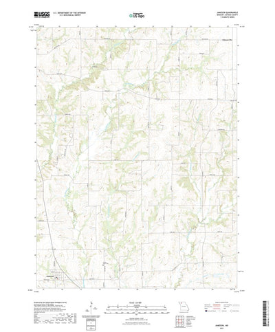 United States Geological Survey Jameson, MO (2021, 24000-Scale) digital map
