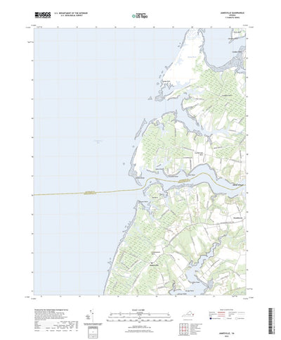 United States Geological Survey Jamesville, VA (2022, 24000-Scale) digital map