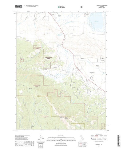 United States Geological Survey Janesville, CA (2021, 24000-Scale) digital map