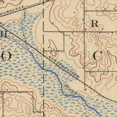 United States Geological Survey Janesville, WI (1891, 62500-Scale) digital map