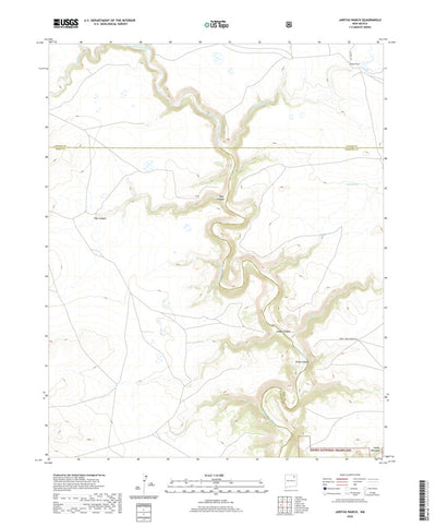 United States Geological Survey Jaritas Ranch, NM (2020, 24000-Scale) digital map