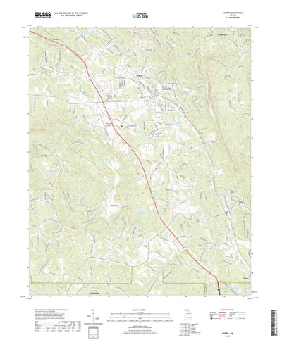 United States Geological Survey Jasper, GA (2020, 24000-Scale) digital map