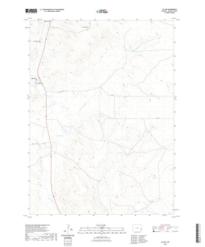 United States Geological Survey Jay Em, WY (2021, 24000-Scale) digital map